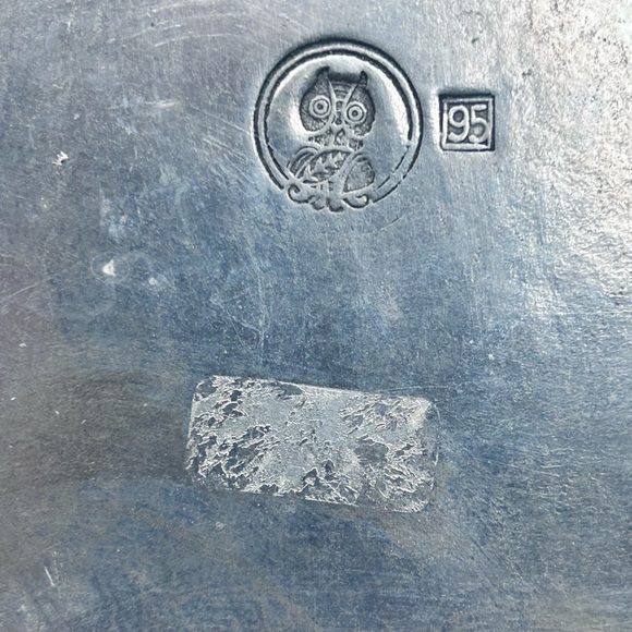 MARINONI Arte Italica Pewter Soup Tureen Tray Mid Century Modern Italy - Picture 9 of 9